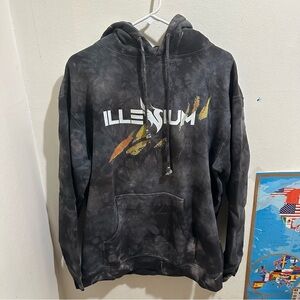 Illenium Charcoal Tie-Dye Hoodie